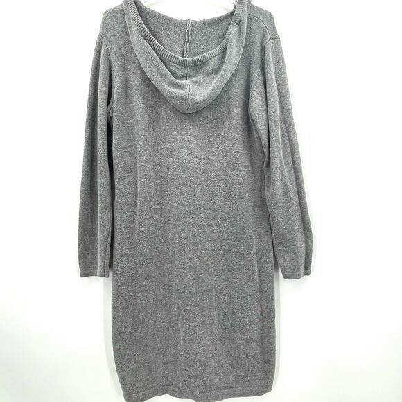 Torrid Hoodie Sweater Knee-Length Dress, Gray, Sz. 1 (14-16) Comfy Cozy Leisure - Picture 2 of 10